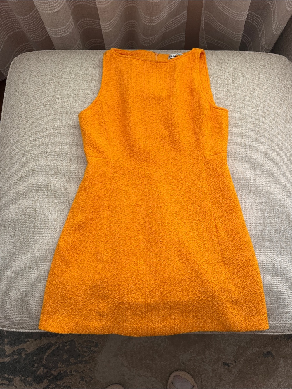 Zara Mini Dress in Bright Orange